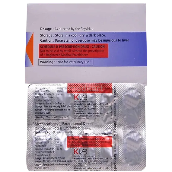 robinaxol d tablet 10's